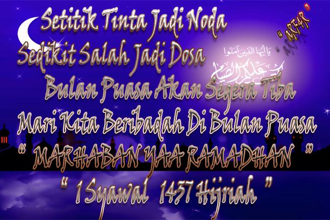 Kumpulan Gambar Kata  Ucapan Menyambut Puasa Ramadhan  Tahun 