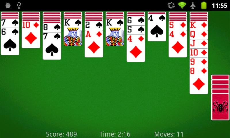 Game Kartu Solitaire di Android "Spider Solitaire" v3.0.5 ...