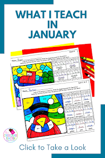 Looking for meaningful lessons to teach during the month of January? Use these low and no prep resources in your January lesson plan ideas for first grade to help your students review key concepts and skills they have been learning during the first half of the school year. #thechocolateteacher #januarylessonplanideas #januarylessonplanideasforfirstgrade