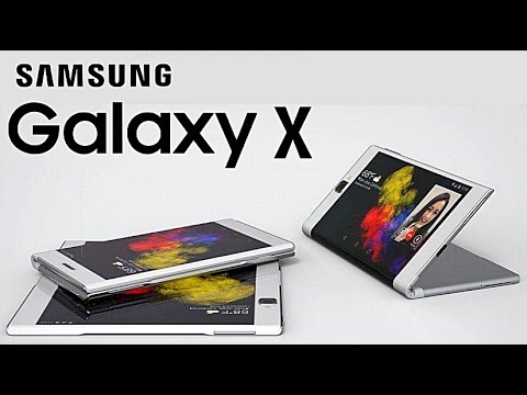 اول هاتف مرن قابل للطئ والانحناء Samsung Galaxy X في 2018