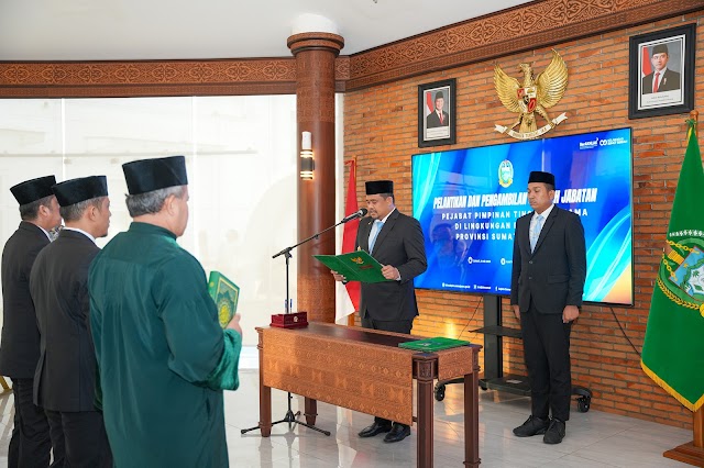Bobby Nasution Lantik Kepala Biro Umum dan Biro Pengadaan Barang Jasa 