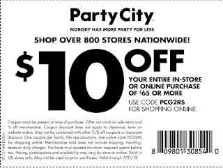 party city printable coupons