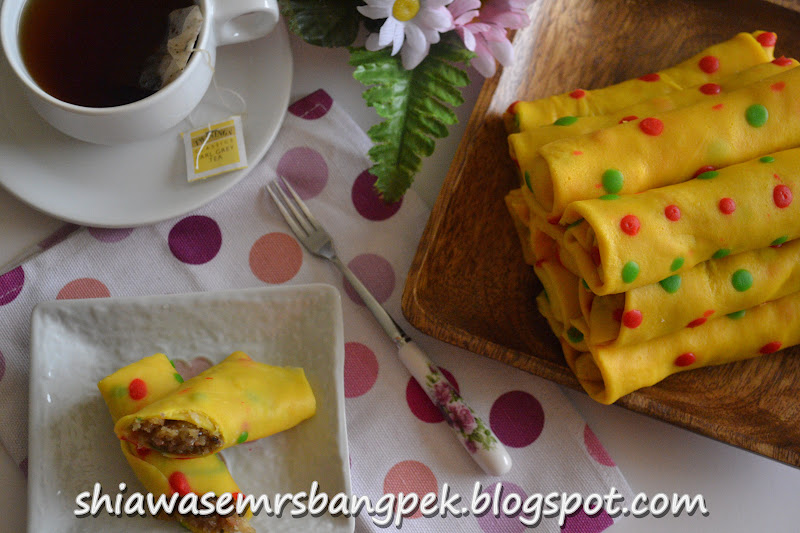 :: ShiawaseMrsBangpek::: Kuih Ketayap Polkadot Warna Warni