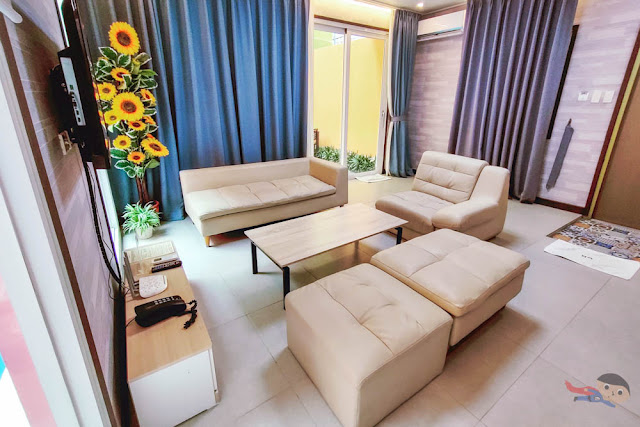 Living area of ON Villas by The Pad, Clark, Pampanga