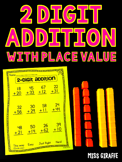 2 Digit Addition with Place Value Fun Ideas Activities Games Worksheets and Centers