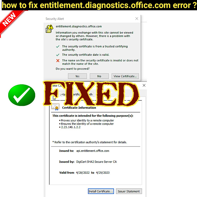 how-to-fix-entitlement-diagnostics-office-com-error,how to fix entitlement.diagnostics.office.com error, entitlement.diagnostics.office.com error,fixed entitlement.diagnostics.office.com error ?
