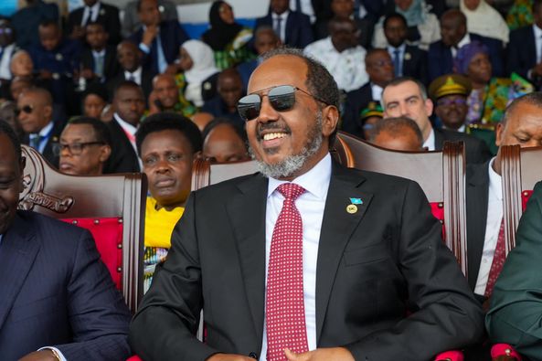 The Somali President participates in the Unity Day event in Tanzania