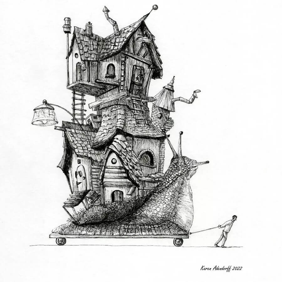 03-Snail-architecture-Surreal-Animals-Karen-Adendorff-www-designstack-co