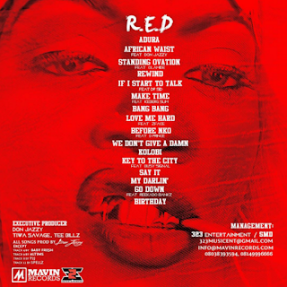 Tiwa Savage - “R.E.D” Album 2015 Tracklist