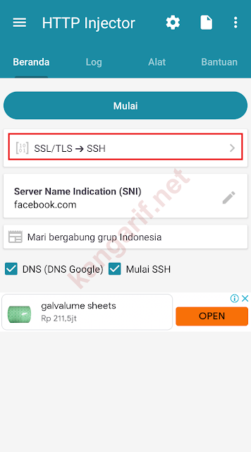 klik pada bagian yang diberi kotak merah