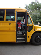 They were both excited about riding the bus and I was glad that they will be . (off the bus)