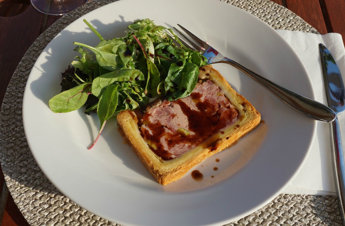 Paté with mesclun