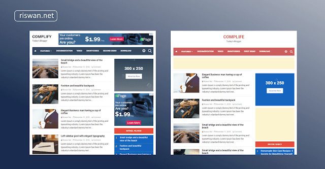 Template Complify Yang Digunakan Riswan.net