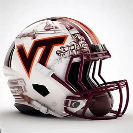 Virginia Tech Hokies Star Wars Concept Helmet