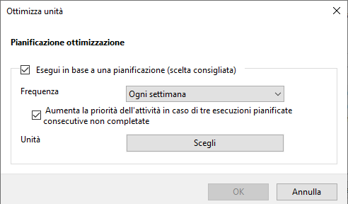 Pianificazione ottimizzazione