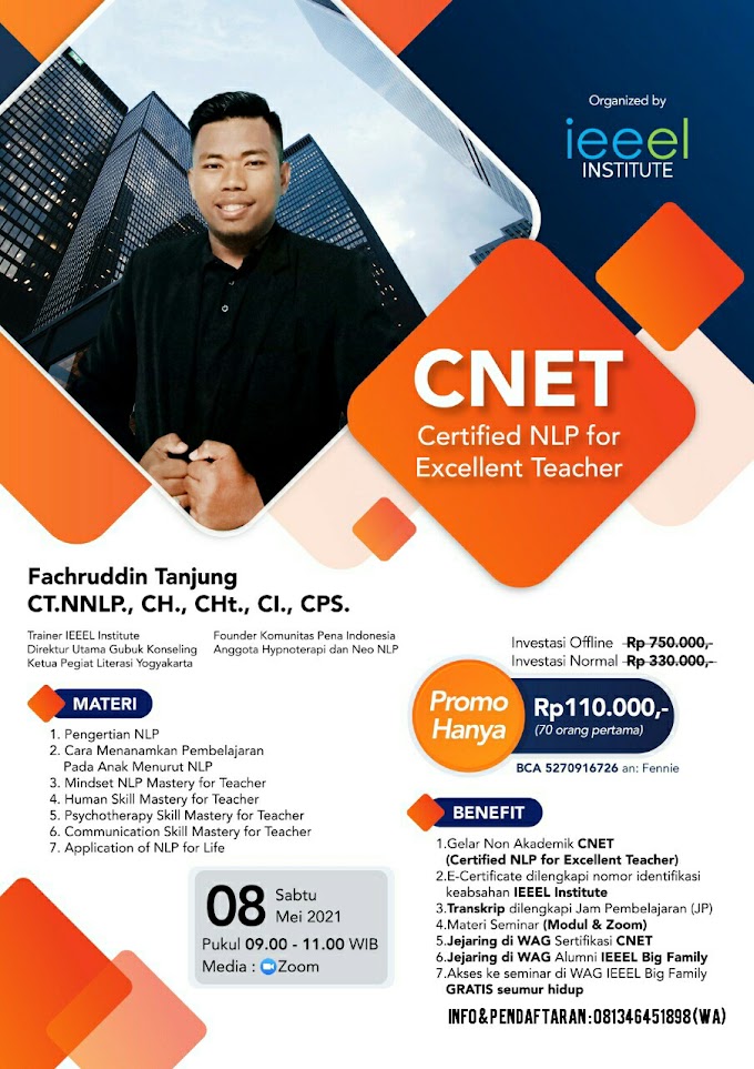 Gelar Non Akademik Certified NLP For Excellent Teacher