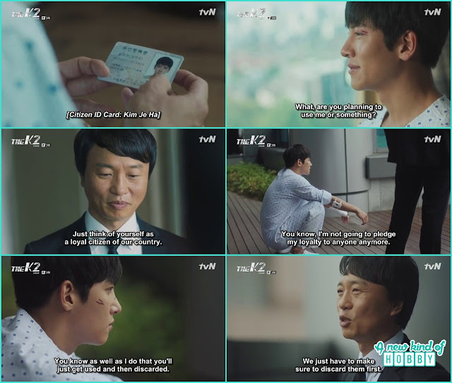  chief jo gave je ha his name ID and ask him to join JSS - The K2 - Episode 3 Review (Eng Sub)