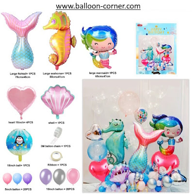 Paket Set HAPPY BIRTHDAY MERMAID (PBL-JLH6032)