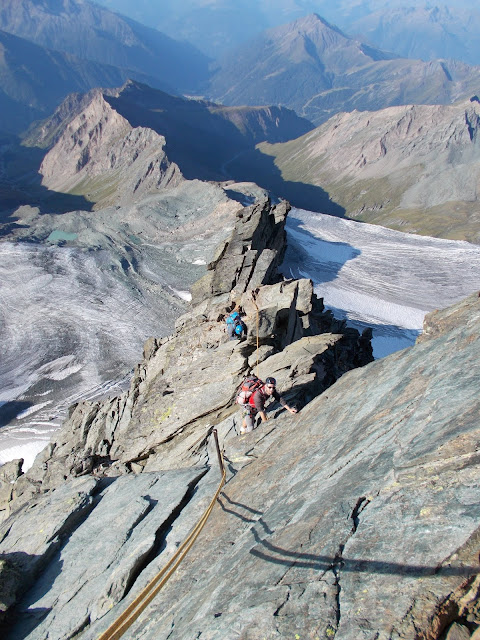 Wspinaczka na Grossglockner, granią Studlgratt