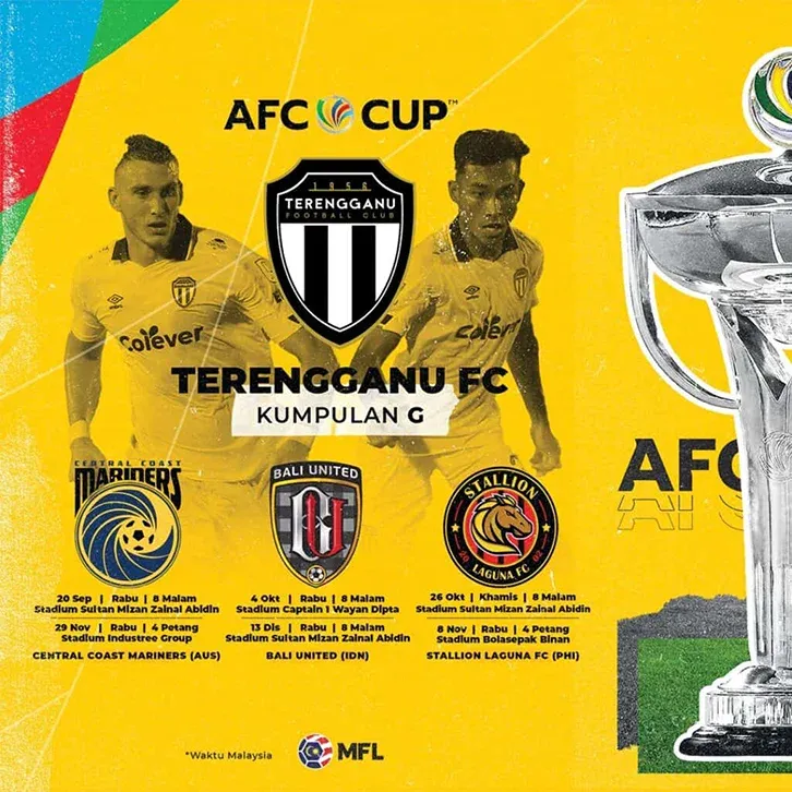 Jadual dan keputusan perlawanan Terengganu FC (Kumpulan G) Piala AFC (AFC Cup) 2023