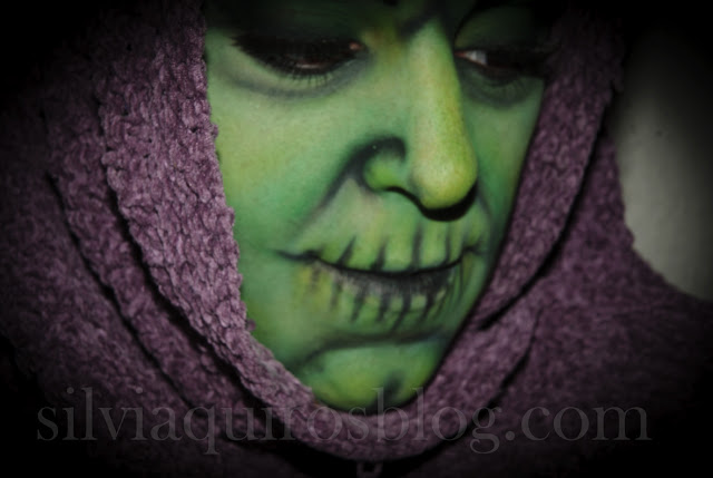 Maquillaje Halloween 17: Bruja, Halloween Make-up 17: Witch efectos especiales, special effects, Silvia Quirós