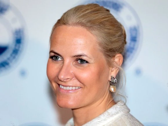 Crown Prince Haakon and Crown Princess Mette-Marit of Norway arrived at The Houstonian Hotel