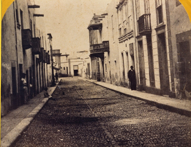 Imagen nº 301 propiedad del archivo de fotografía histórica de la FEDAC/CABILDO DE GRAN CANARIA. Realizada entre los años 1868 y 1870.