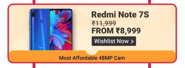 Redmi Note 7S Offer on Flipkart Big Billion Days Sale