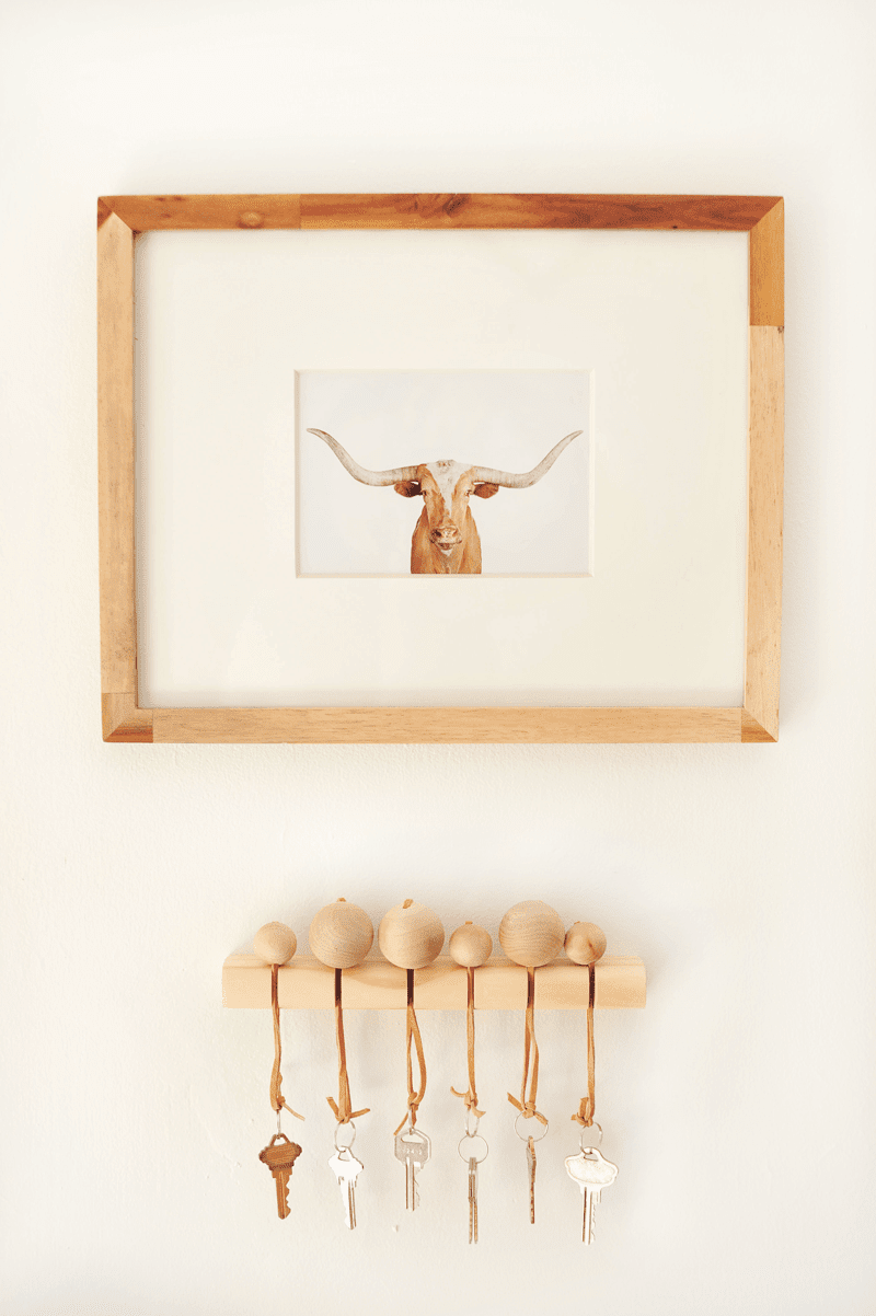 DIY Modern Wood Key Holder Tutorial