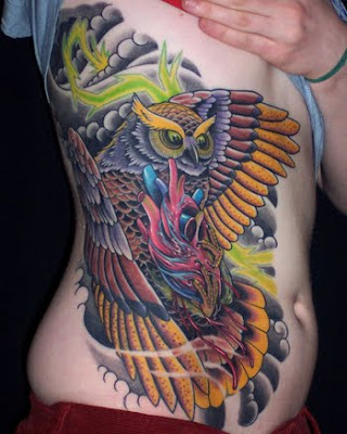 Tattoo owl, this animal is considered a lot of frightening birds, 