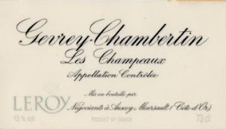 Domaine Leroy Gevrey Chambertin Les Champeaux