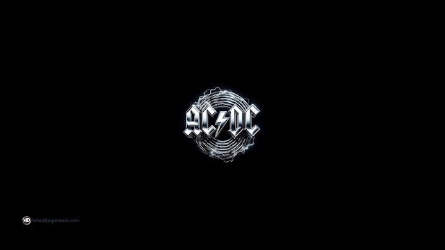 3D AC DC Band Logo 4K HD Wallpaper