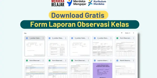 Download Gratis Form Laporan Observasi Kelas