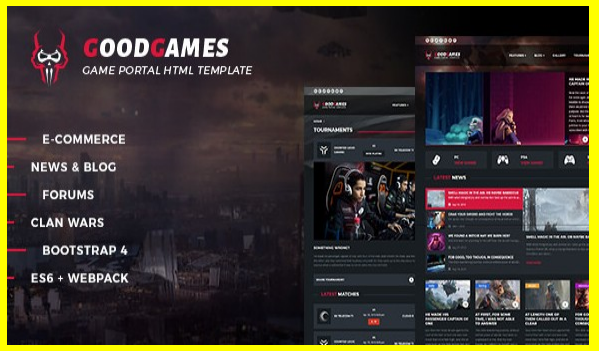 Good Games – Portal / Store HTML Gaming Template