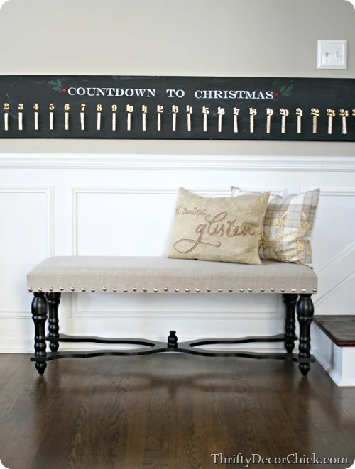 DIY Pottery Barn Christmas advent knock off