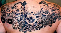 Naturally Colorful Of Perfect Clown Tattoos