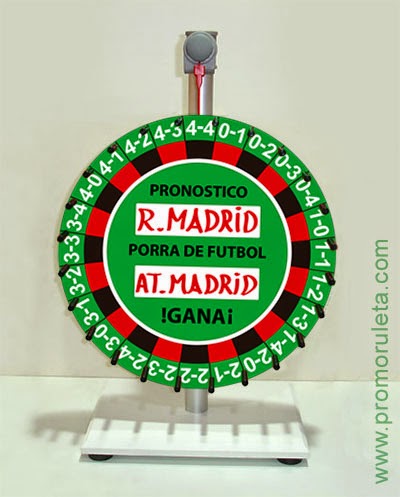 RULETA PORRA - OCIO - DIVERSION - ACTOS SOCIALES - CIRCUITOS COMPETICION - NEGOCIO - APUESTAS - SORTEOS - RIFA - TOMBOLA - BINGO - VENTA RULETAS ESPAÑA 91 5315778 - PROMORULETA - ACCIONES CON RULETA - GRANDES PREMIOS.