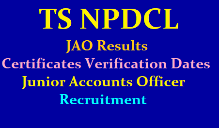 TS NPDCL JAO Results, Certificates Verififcation dates 2019 (Junior Accounts Officers) /2019/06/ts-npdcl-jao-results-certificates-verification-dates-junior-accounts-officers.html