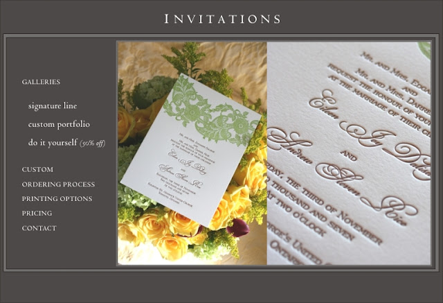 Thermography wedding Invitations