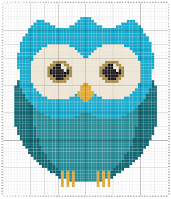 Owl - free cross stitch pattern