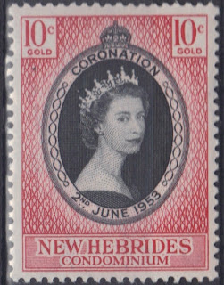 New Hebrides condominium - 1953 - Queen Elizabeth II  Coronation