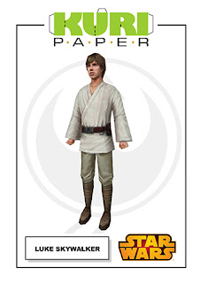 Kuri Paper - Figura Luke Skywalker Star Wars Papercraft