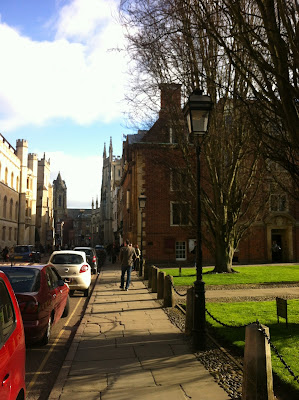 King's Parade/Trumpington Road, the main drag in Cambridge.