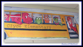 Hand Painted School Bus Mural via RainbowsWithinReach