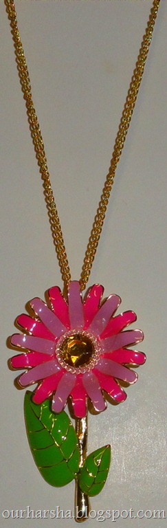 Flower pendant Necklace (3)