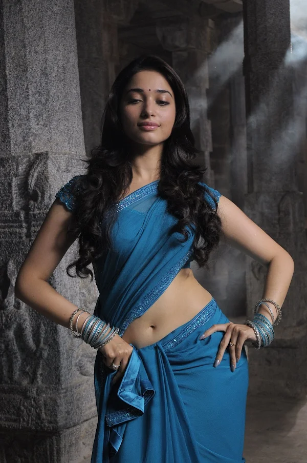 Tamannaah navel saree hot Indian actress