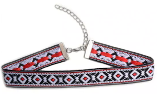 zaful tribal chocker, zaful čoker, ogrlica