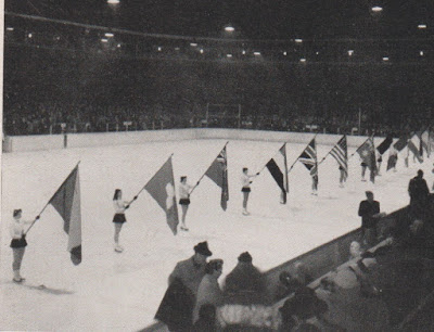 Opening Ceremony at the 1956 World Figure Skating Championships in Garmisch-Partenkirchen, Germany