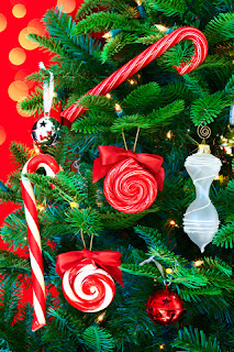 Christmas Tree Decorated with Candy