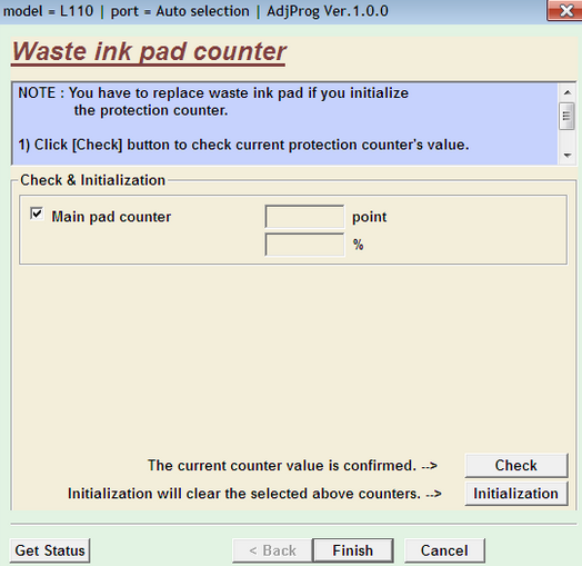 Download Epson L110, L210, L300, L350, L355 Resetter Tool